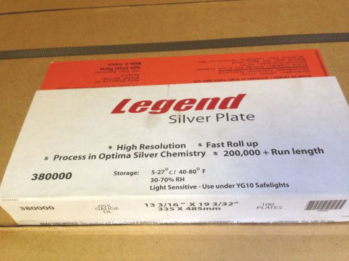 Metal offset printing plates legend alpha violet l - ryobi 3302 13-3/16x19-3/32 for sale