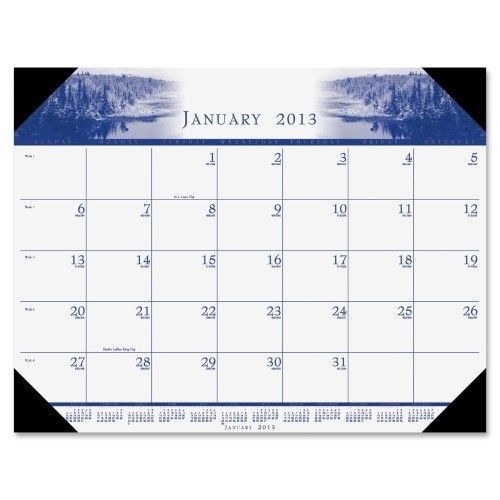 House of Doolittle Illustrated Desk Pad Calendar