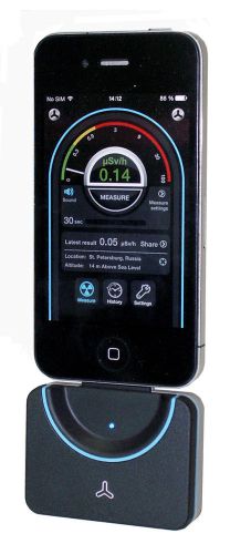 New Gadget Radioactivity tester Geiger counter DETECTOR for iPhone