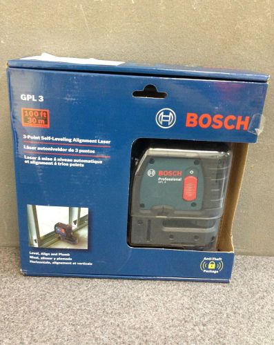 BOSCH 3-POINT SELF LEVELING ALIGNMENT LASER GPL3 No Res