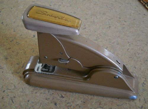 Vintage Swingline Speed Stapler 3 Art Deco Golden Brown Made In New York USA