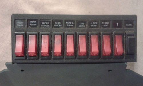 Whelen PCC-10 10 switch control panel emergency ems fire rescue