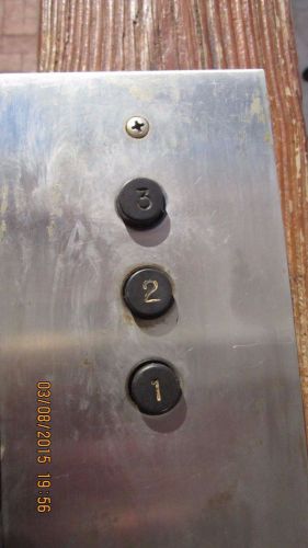 Vintage Push Button Elevator Panel Box