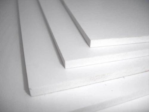 4x pvc foam sheet, white, 10mm x 24&#034; x 48&#034; for sale