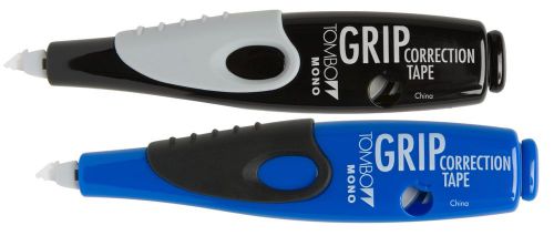Tombow MONO Blue &amp; Black Grip Correction Tape Pen Dispenser (2 Pack)