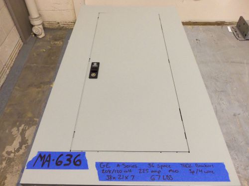 Ge 225 amp panelboard panel 208v/120v 240v 200 175 150 mlo for sale