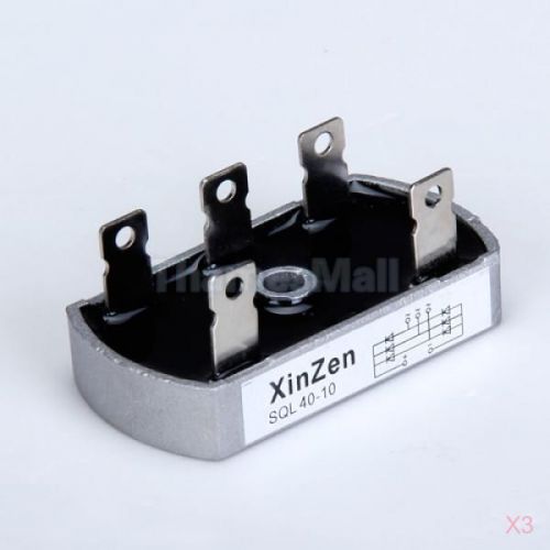 3pcs ac to dc bridge rectifier three/3 phase diode 40a 1000v current converter for sale