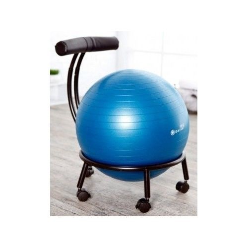 Balance Ball Chair Office Exercise Fitness Gaiam Back Workout Yoga Pain Posture