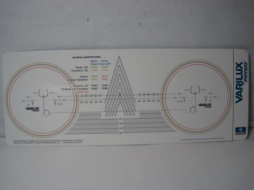 Varilux physio75mm - 80mm lens fitting chart lphy200025 usg for sale