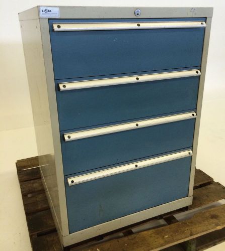Lista heavy duty die tool shop cabinet 4 drawer chest stanley vidmar steel for sale