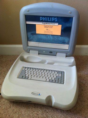 Philips pagewriter touch 12-lead ecg ekg powers up for parts or repair for sale