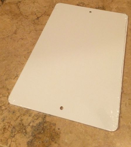 1 Pieces PARKING SIGN ALUMINUM  BLANKS 9&#034;x 12&#034; / WITH HOLES