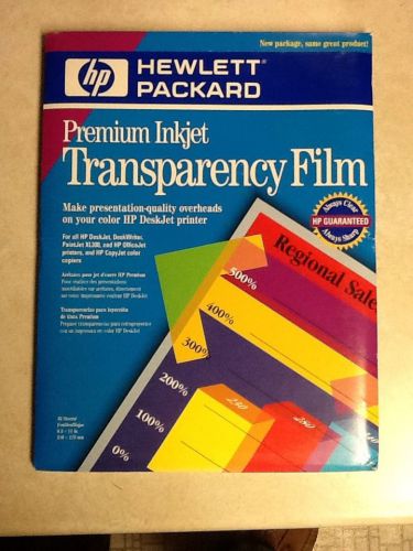 HP PREMIUM INKJET TRANSPARENCY FILM C3834A Three Opened Packages (122 Sheets)