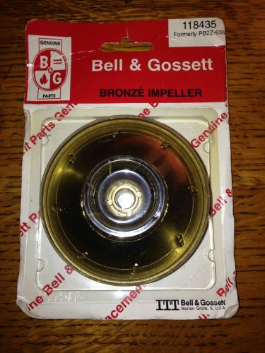 QUANTITY 3 BELL &amp; GOSSETT BRONZE IMPELLER 118435 FORMERLY PB2Z-635