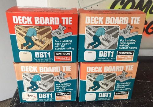 4 Boxes SIMPSON Strong-Tie DBT1 Deck Board Tie Connectors - Quantity 200