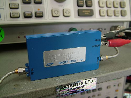 RF Power Amplifier 5.5 - 8.5GHz 42db 1.6W (32dBm) CTT APW/085-3342