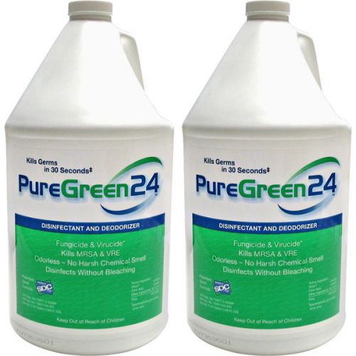 NEW! Puregreen24 Gallon Bottle Disinfectant and Deodorizer - 2Pack FREE SHIPPING