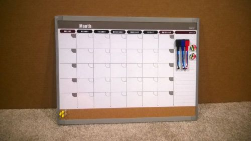 Month Dry Erase Whiteboard Wall Calendar 23x17&#034;