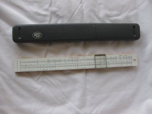 Frederick Post 1447 Hemmi Slide Rule with case