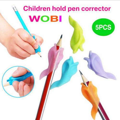 5X Dolphin Wobi Children Pencil Holder Student Writing Pen Posture Correction