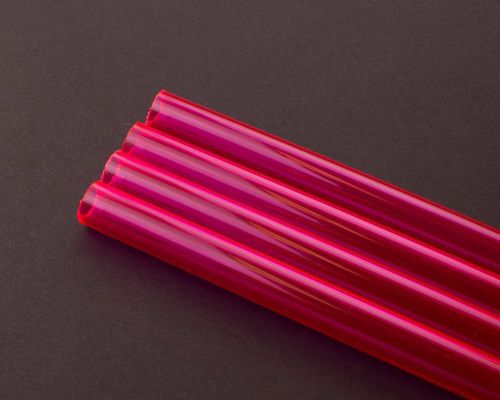 PrimoChilll 1/2in. Rigid PETG Tube 36in. - 4 Pack - UV Pink/Red