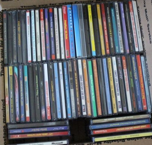 Large lot of 60 CD DVD Blank standard Cases Holder Jewel Case Cover Holder case