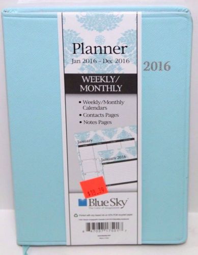 Blue Sky 17501 Weekly/Monthly 2016 Planner Charlotte 5.5&#034;x8&#034; Bluegreen