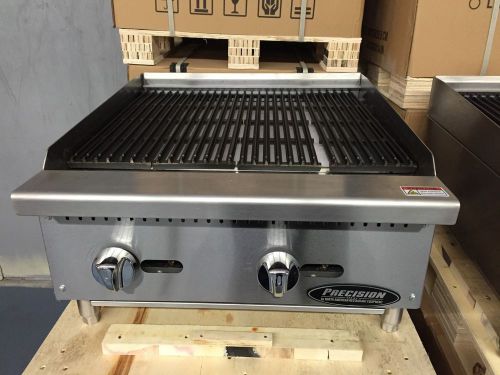 Char Broiler 24&#034; Char Grill Charbroiler Radiant Gas BRAND NEW Charcoal Rock