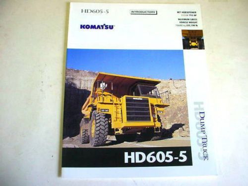 Komatsu HD605-5 Dump Truck Color Brochure