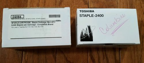 GENUINE TOSHIBA STAPLE-2400 3 CARTRIDGES NEW &amp; 3 CARTRIDGES FOR TOSHIBA D57