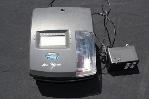 LATHEM ATOMICTIME MODEL 1500E WITH POWER CORD  USED POWERED UP