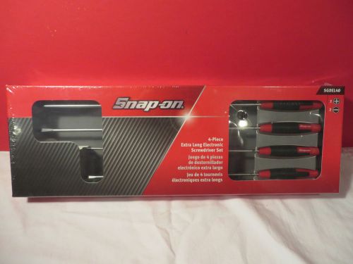 Snap On long micro electronic screwdrivers SGDEL40 4 pc new