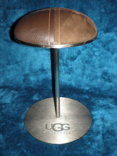 UGG Heavy Metal Hat Display Stand w/Leather/Suede Hat Pad - 10 Inches Tall
