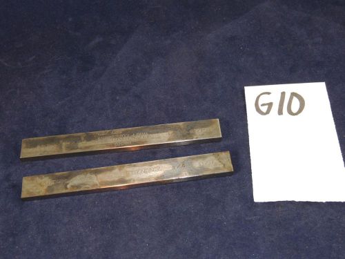 Set of 2 L.S. Anton Machine Tool Parallel Bars 1/4&#034; x 11/16&#034;&#034; x 6&#034;