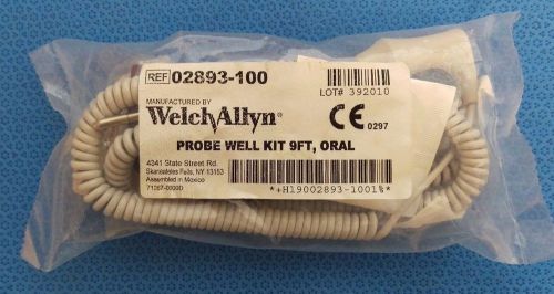 Welch Allyn SureTemp Plus 690/692 Temperature Probe &amp; Well Assembly 9&#039; 02893-100