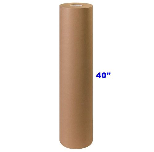 40&#034; x 900&#039; brown kraft paper roll 40# lb shipping wrapping packaging cushioning for sale