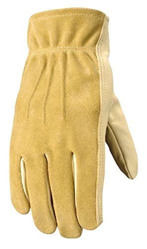 New Full Leather Grain Cowhide Protective Women&#039;s Work Gloves Comfortable Large