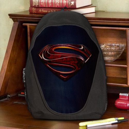 Superman Logo Kal-El Legion of Super-Heroes Teen Kids Canvas School Backpack Bag