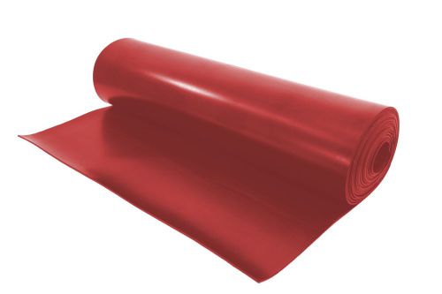 1/16&#034; red sbr rubber sheet - 22 ft roll x 36&#034; wide for sale