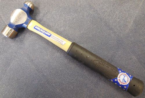 Vaughan fs2012 12oz. ball pein hammer w/ fiberglass handle, nos, usa for sale