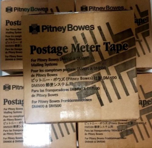 5 Boxes Pitney Bowes Postage Meter Tape DM400 &amp; DM500 - 3 rolls each (15)