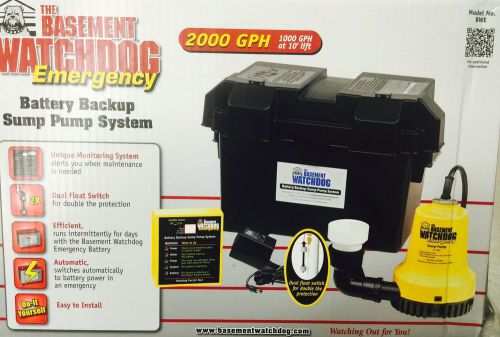Basement Watchdog BWE - Emergency Backup Sump Pump W/Battery