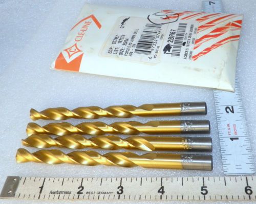 25/64&#034; drill bits C07467 QTY: 4  pieces Cle Line obber  USA ( Loc21 )