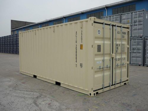 STORAGE CONTAINERS: NEW 20&#039; CARGO SHIPPING CONTAINER (Long Beach, CA)