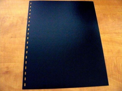 Report Cover, Square Corner, 19-Hole pre-punched, Navy, 11&#034; x 8.5&#034;, 100ct