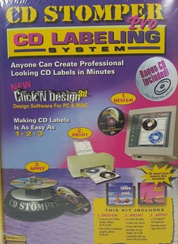 CD Stomper Pro CD Labeling System Bonus CD Included - New