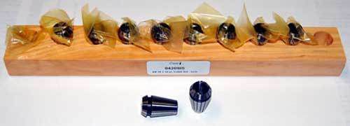 10 Pc. Techniks ER16 1mm-10mm x1mm .0002&#034; (Avg.) TIR Precision CNC Collet Set