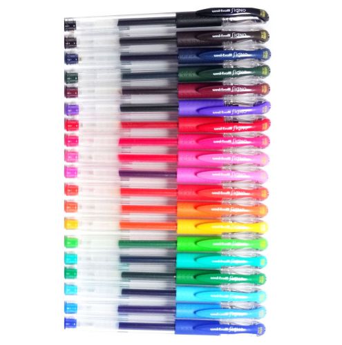 Uni-ball Signo UM-151 Gel Ink Pen, 0.38 mm,19 colors set