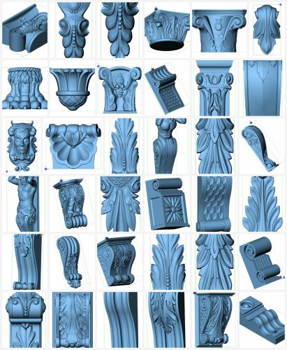 More than 60+ 3d STL Models - Collection for CNC relief artcam vectric aspire