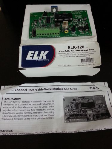 Elk ELK-120 Multi-Channel Recordable Voice and Siren Driver Module